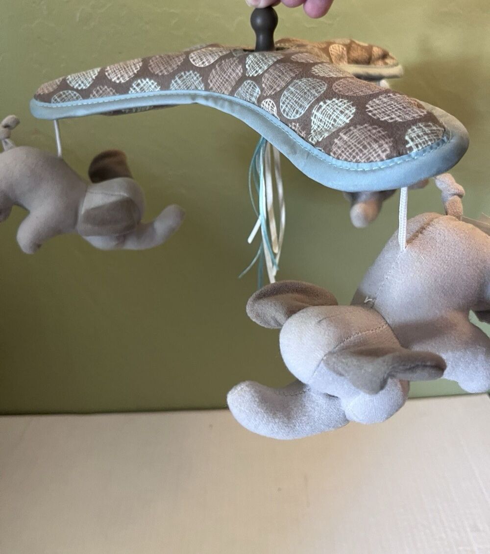 Vintage Graco Open Top Lovin Hug Baby Swing Mobile Elephant Replacement Parts